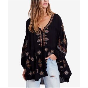NWOT Free People Arianna Black Tunic Dress